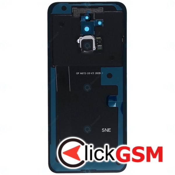 Piesa Capac Spate Cu Buton Amprenta Negru Huawei Mate 20 Lite Sim