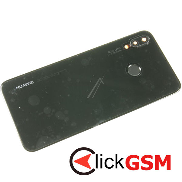 Piesa Piesa Capac Spate Cu Buton Amprenta Negru Huawei P20 Lite 6uu