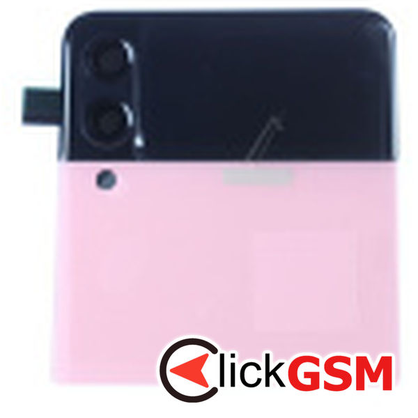 Piesa Capac Spate Cu Display Si Geam Camera Roz Samsung Galaxy Z Flip3 5g 3okb