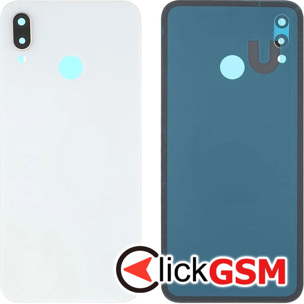 Piesa Capac Spate Cu Geam Camera Alb Huawei P20 Lite  4qjq