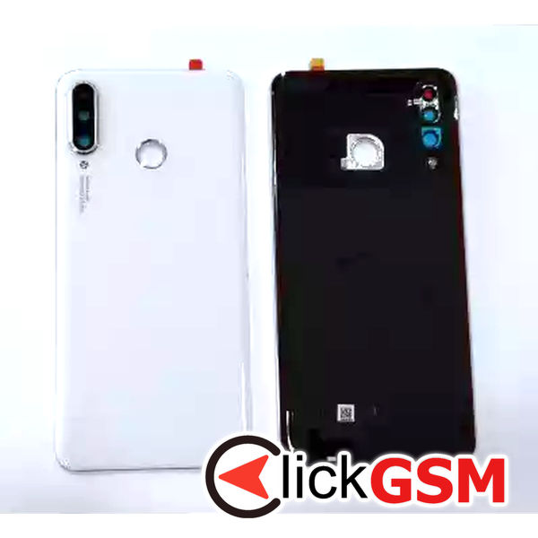 Piesa Piesa Capac Spate Cu Geam Camera Alb Huawei P30 Lite Dlu