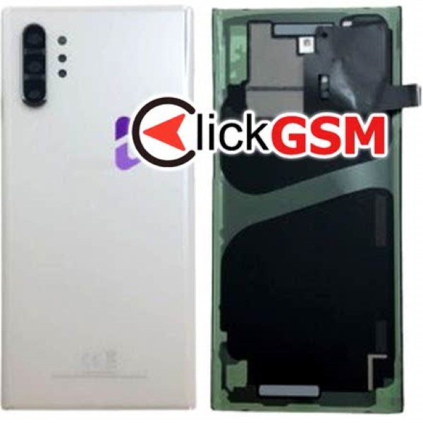 Piesa Capac Spate Cu Geam Camera Alb Samsung Galaxy Note10.plus 1713