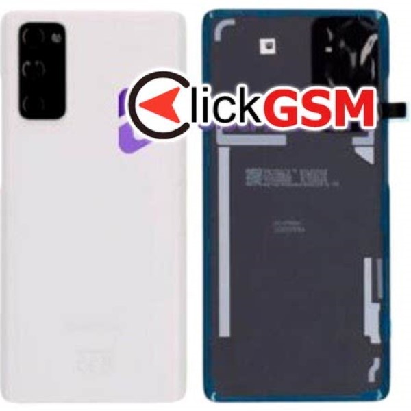 Piesa Piesa Capac Spate Cu Geam Camera Alb Samsung Galaxy S20 Fe 5g Znq