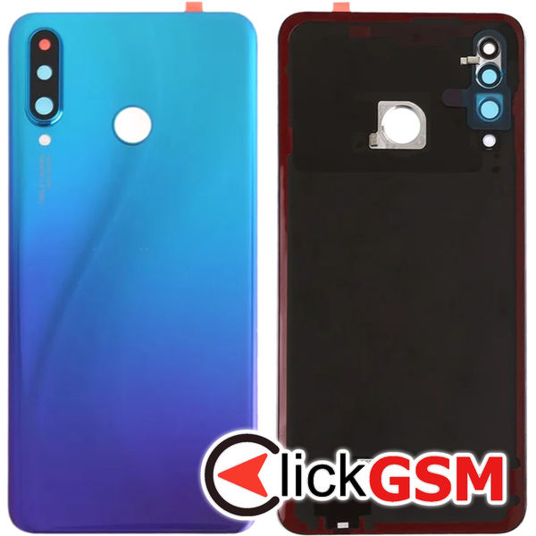 Piesa Piesa Capac Spate Cu Geam Camera Albastru Huawei P30 Lite 4s1s