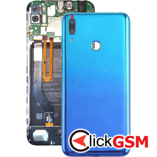 Piesa Piesa Capac Spate Cu Geam Camera Albastru Huawei Y7 Prime 2019 2ezh