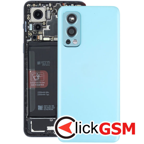 Piesa Capac Spate Cu Geam Camera Albastru Oneplus Nord 2 5g 21u6