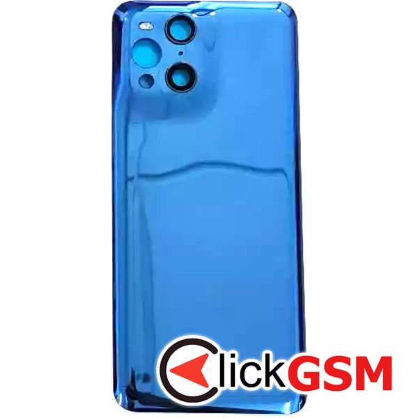 Piesa Piesa Capac Spate Cu Geam Camera Albastru Oppo Find X3 2qkv