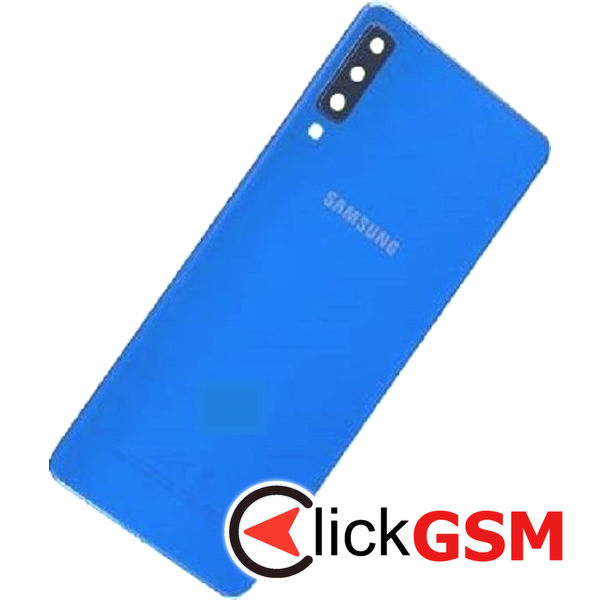 Piesa Capac Spate Cu Geam Camera Albastru Samsung Galaxy A7 2018 1vlm