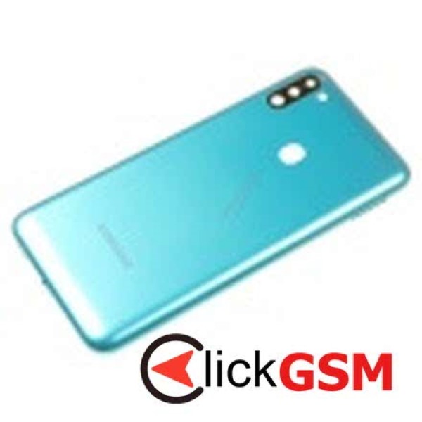 Piesa Capac Spate Cu Geam Camera Albastru Samsung Galaxy M11 Zq3