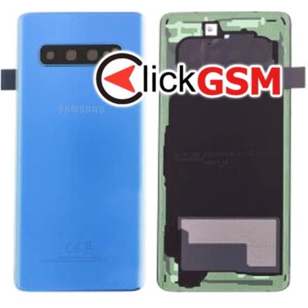 Piesa Capac Spate Cu Geam Camera Albastru Samsung Galaxy S10 1ldr