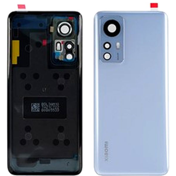 Capac Spate cu Geam Camera Albastru Xiaomi 12 · For Xiaomi 12 5G / 12X 5G Back Battery Housing Cover with Camera Ring Lens Cover Spare Part (Without Logo) - Blue