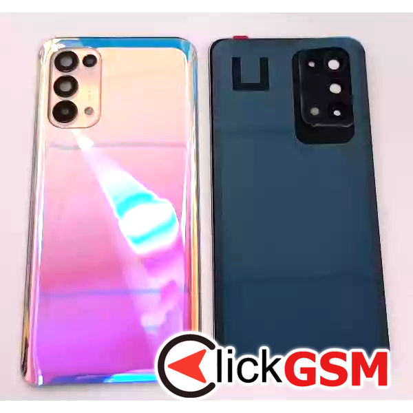 Piesa Piesa Capac Spate Cu Geam Camera Argintiu Oppo Find X3 Lite 2qi6