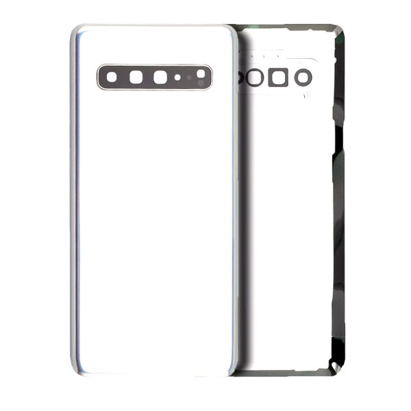 Samsung Galaxy S10 5G · Back Cover Glass With Camera Lens For Samsung Galaxy S10 5G (Service Pack) (Crown Silver)