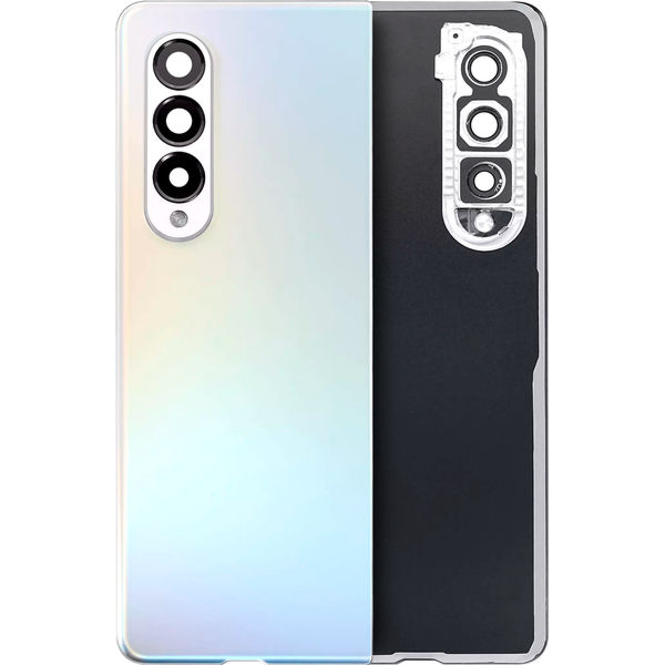 Samsung Galaxy Z Fold3 · Back Cover Glass With Camera Lens For Samsung Galaxy Z Fold 3 (Service Pack) (Phantom Silver)