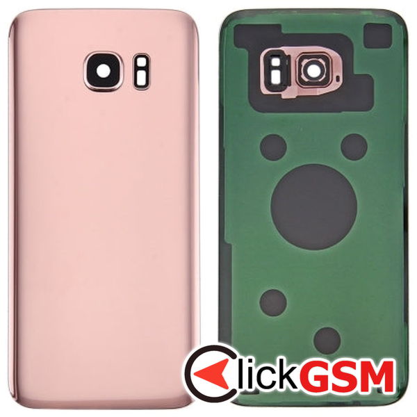 Piesa Capac Spate Cu Geam Camera Auriu Samsung Galaxy S7 4ax2