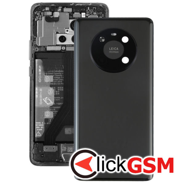 Piesa Capac Spate Cu Geam Camera Black Huawei Mate 40 24pb