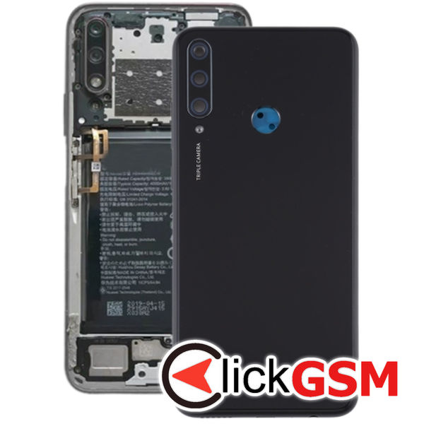 Piesa Piesa Capac Spate Cu Geam Camera Black Huawei Y6p 2eyp