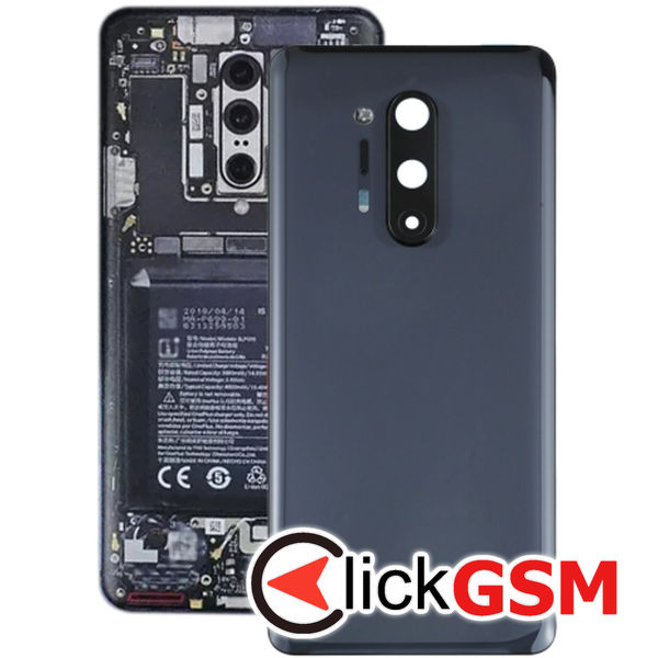 Piesa Piesa Capac Spate Cu Geam Camera Black Oneplus 8 Pro 21ug