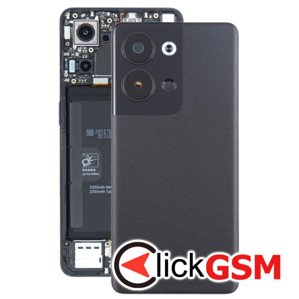 Piesa Piesa Capac Spate Cu Geam Camera Black Oppo Reno9 2t5q