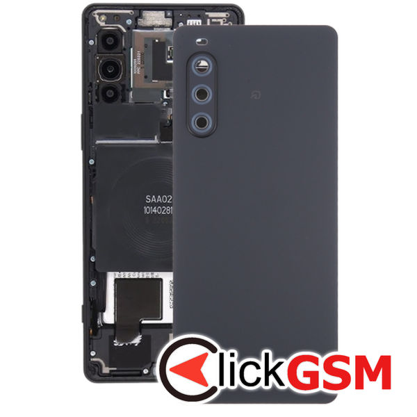 Piesa Piesa Capac Spate Cu Geam Camera Black Sony Xperia 10 V 3fpd