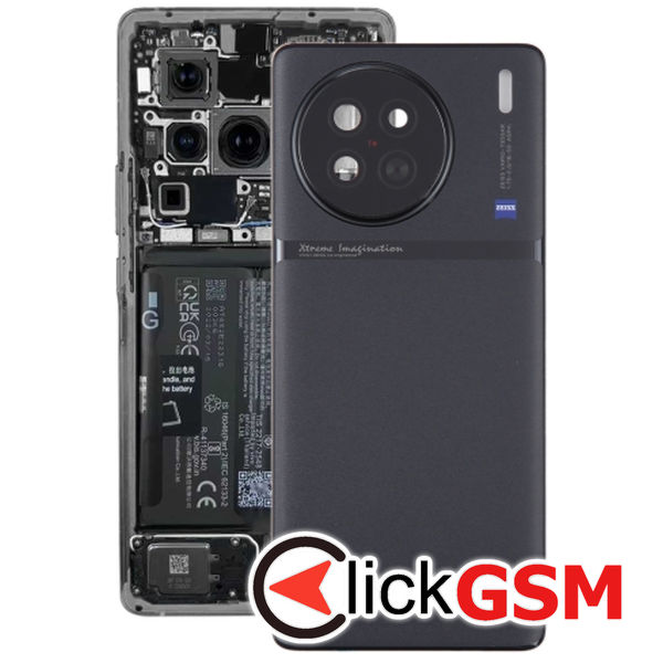 Piesa Capac Spate Cu Geam Camera Black Vivo X90 2sv