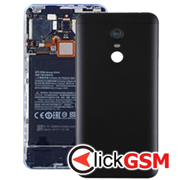 Piesa Capac Spate Cu Geam Camera Black Xiaomi Redmi 5 Plus 49ct