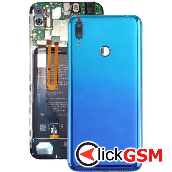 Piesa Capac Spate Cu Geam Camera Blue Huawei Y7 Prime 2019 2ezh