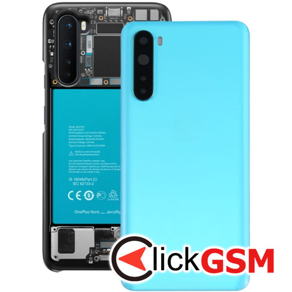 Piesa Piesa Capac Spate Cu Geam Camera Blue Oneplus Nord 21u4