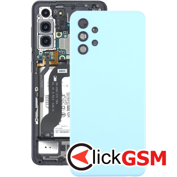 Piesa Piesa Capac Spate Cu Geam Camera Blue Samsung Galaxy A32 5g 4o2a