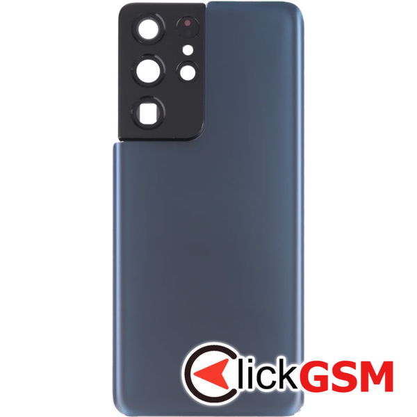 Piesa Piesa Capac Spate Cu Geam Camera Blue Samsung Galaxy S21 Ultra 5g 4av2