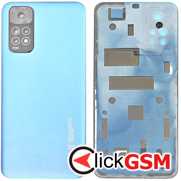 Piesa Piesa Capac Spate Cu Geam Camera Blue Xiaomi Redmi Note 11 37im