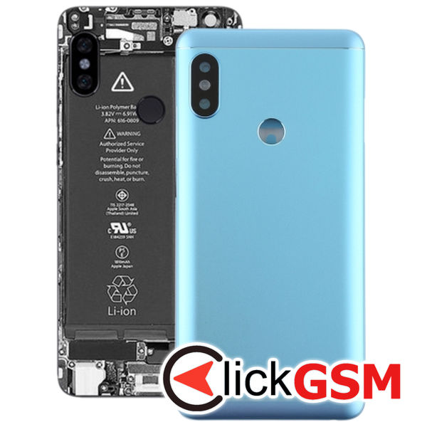 Piesa Capac Spate Cu Geam Camera Blue Xiaomi Redmi Note 5 25w1