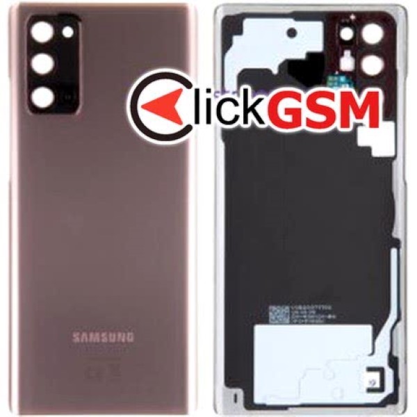 Piesa Capac Spate Cu Geam Camera Bronze Samsung Galaxy Note20 Znr