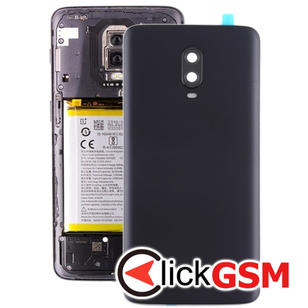 Piesa Piesa Capac Spate Cu Geam Camera Frosted Black Oneplus 6t 21yq