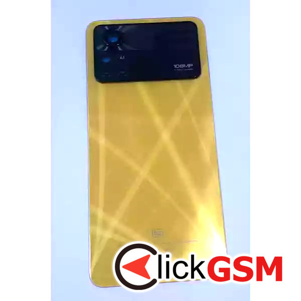 Piesa Piesa Capac Spate Cu Geam Camera Galben Xiaomi Poco X4 Pro 5g 398g