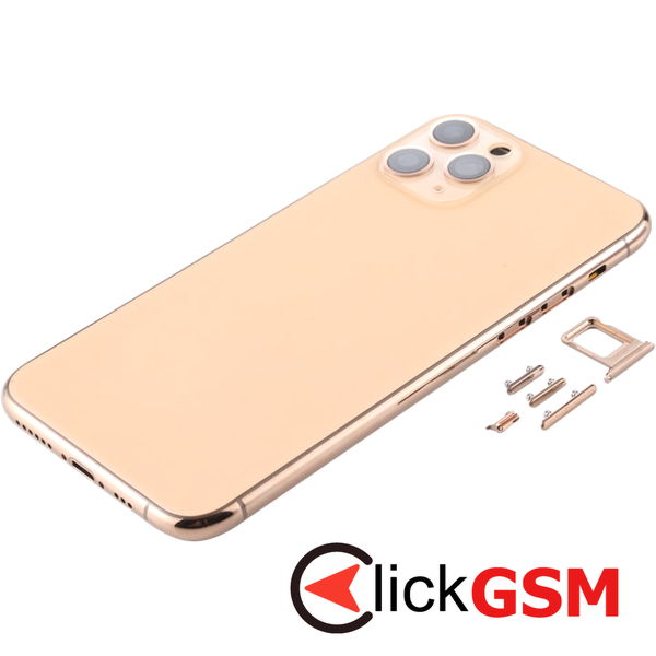 Piesa Capac Spate Cu Geam Camera Gold Apple Iphone 11 Pro 4gym