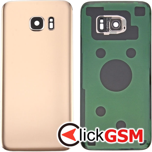 Piesa Piesa Capac Spate Cu Geam Camera Gold Samsung Galaxy S7 4ax8