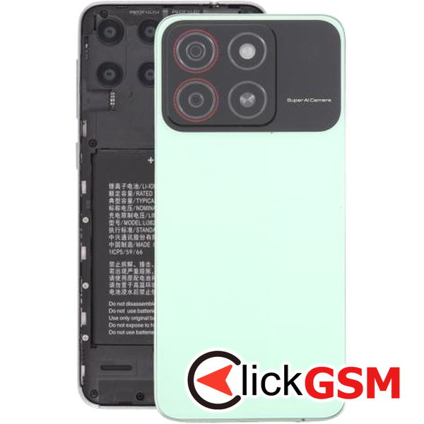 Piesa Capac Spate Cu Geam Camera Green Zte Blade A35 5g 4pa2