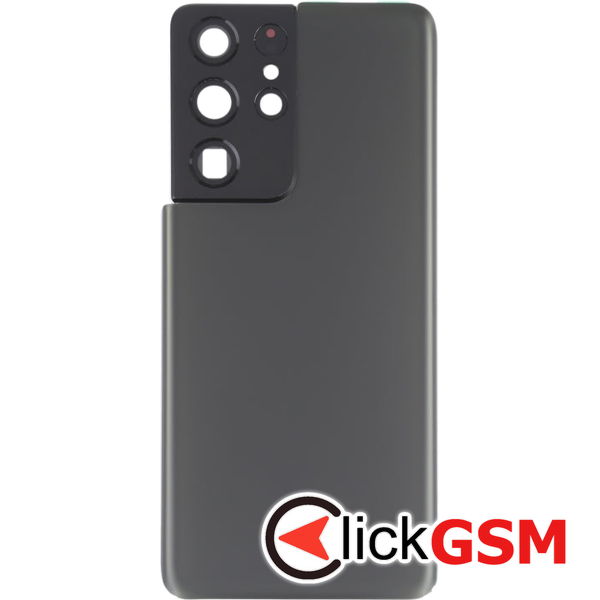 Piesa Piesa Capac Spate Cu Geam Camera Grey Samsung Galaxy S21 Ultra 5g 4agj