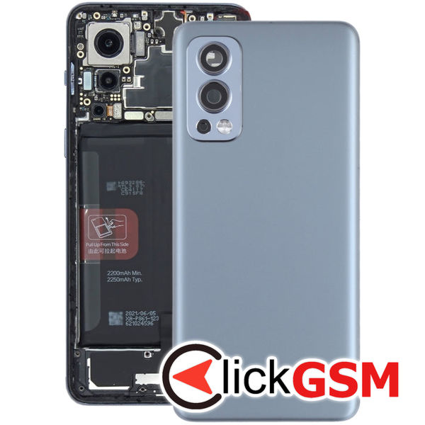 Piesa Capac Spate Cu Geam Camera Gri Oneplus Nord 2 5g 21u5