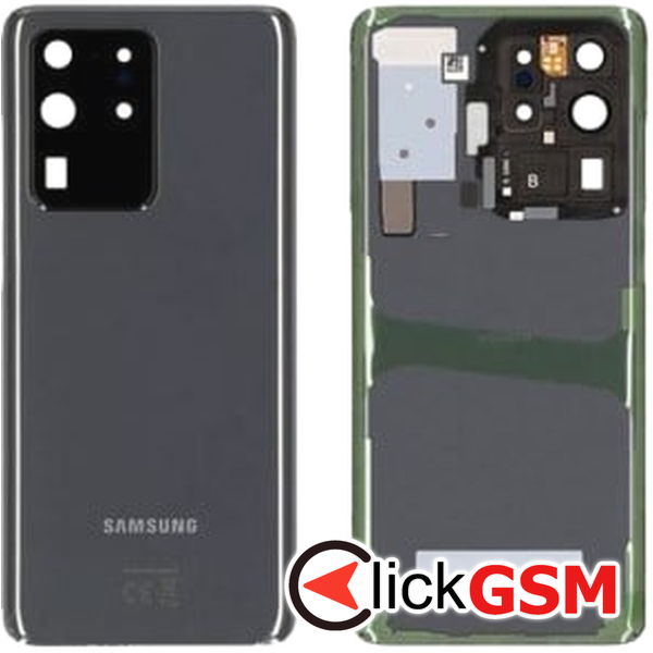 Piesa Capac Spate Cu Geam Camera Gri Samsung Galaxy S20 Ultra 5g 2d1c