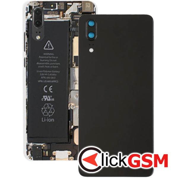 Piesa Capac Spate Cu Geam Camera Negru Huawei P20 2b2k