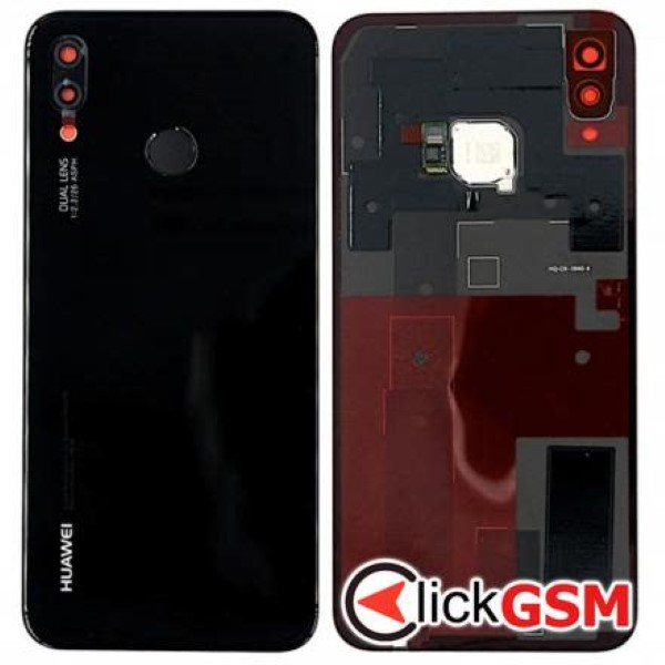 Piesa Capac Spate Cu Geam Camera Negru Huawei P20 Lite 2w1a