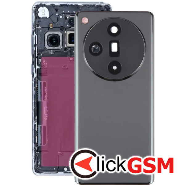 Piesa Capac Spate Cu Geam Camera Negru Oppo Find X7 4hfm