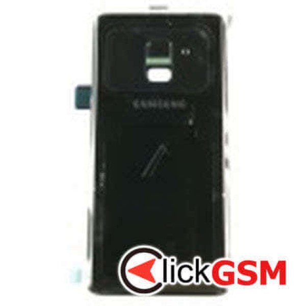 Piesa Piesa Capac Spate Cu Geam Camera Negru Samsung Galaxy A8 2018 6hm