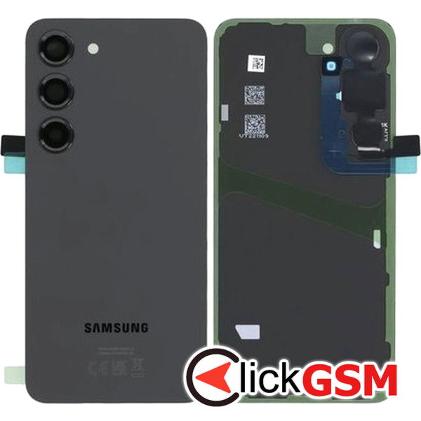 Piesa Capac Spate Cu Geam Camera Negru Samsung Galaxy S23 2tk