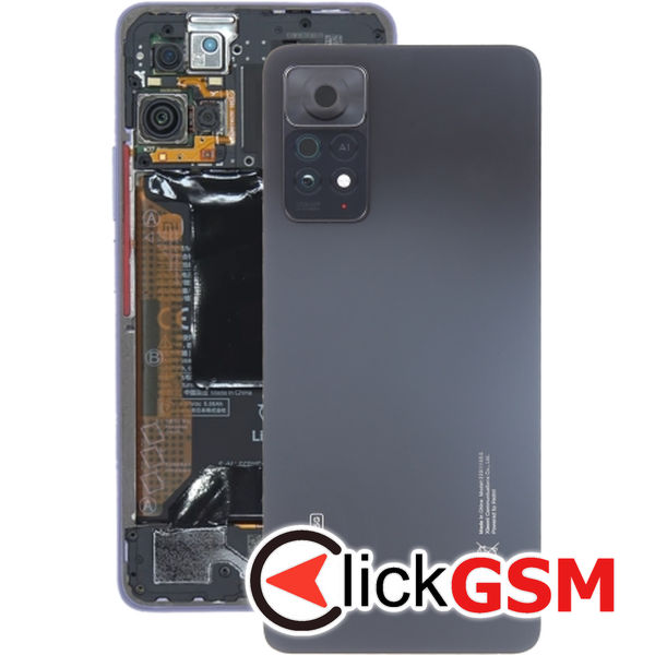 Piesa Piesa Capac Spate Cu Geam Camera Negru Xiaomi Redmi Note 11 Pro.plus 5g 2uge