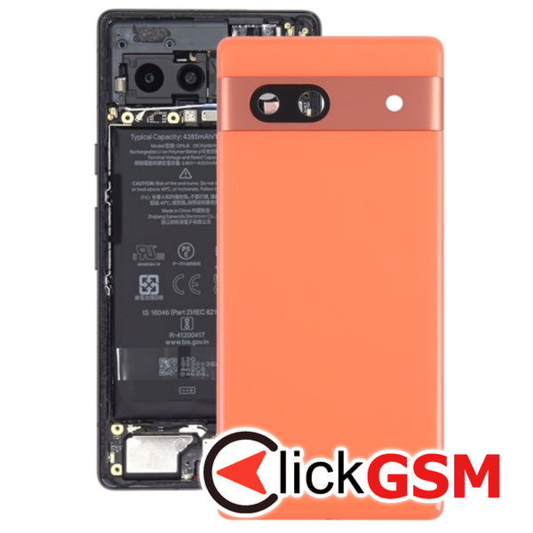 Piesa Piesa Capac Spate Cu Geam Camera Orange Google Pixel 7a 2te6