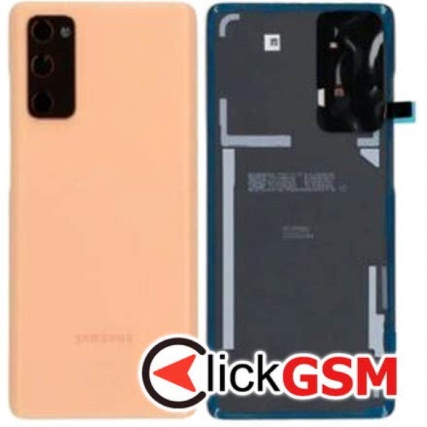 Piesa Capac Spate Cu Geam Camera Orange Samsung Galaxy S20 Fe 1ohx