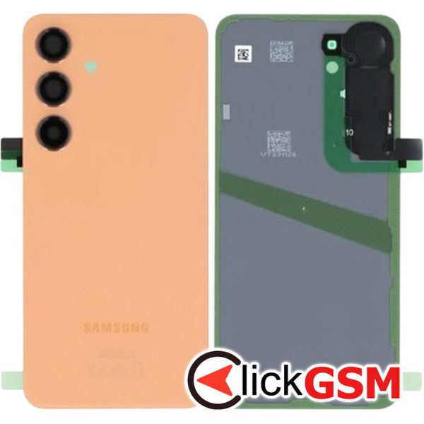 Piesa Capac Spate Cu Geam Camera Orange Samsung Galaxy S24 2u1